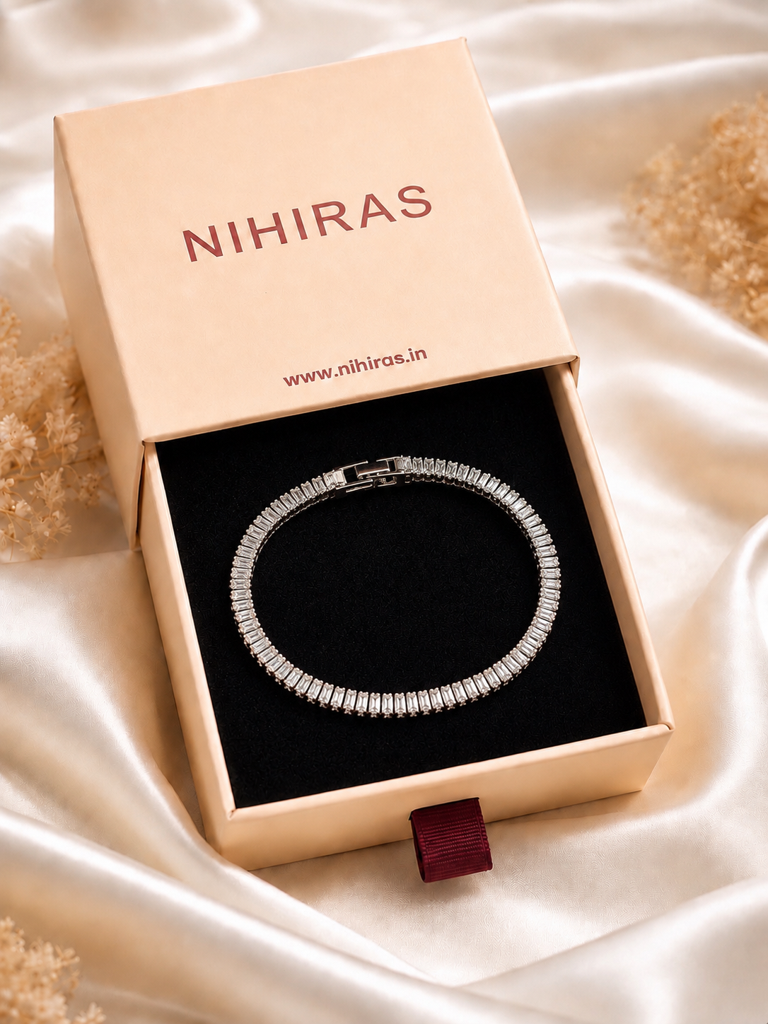 Zirconia Tennis Bracelet | Silver Plated | Anti-Tarnish