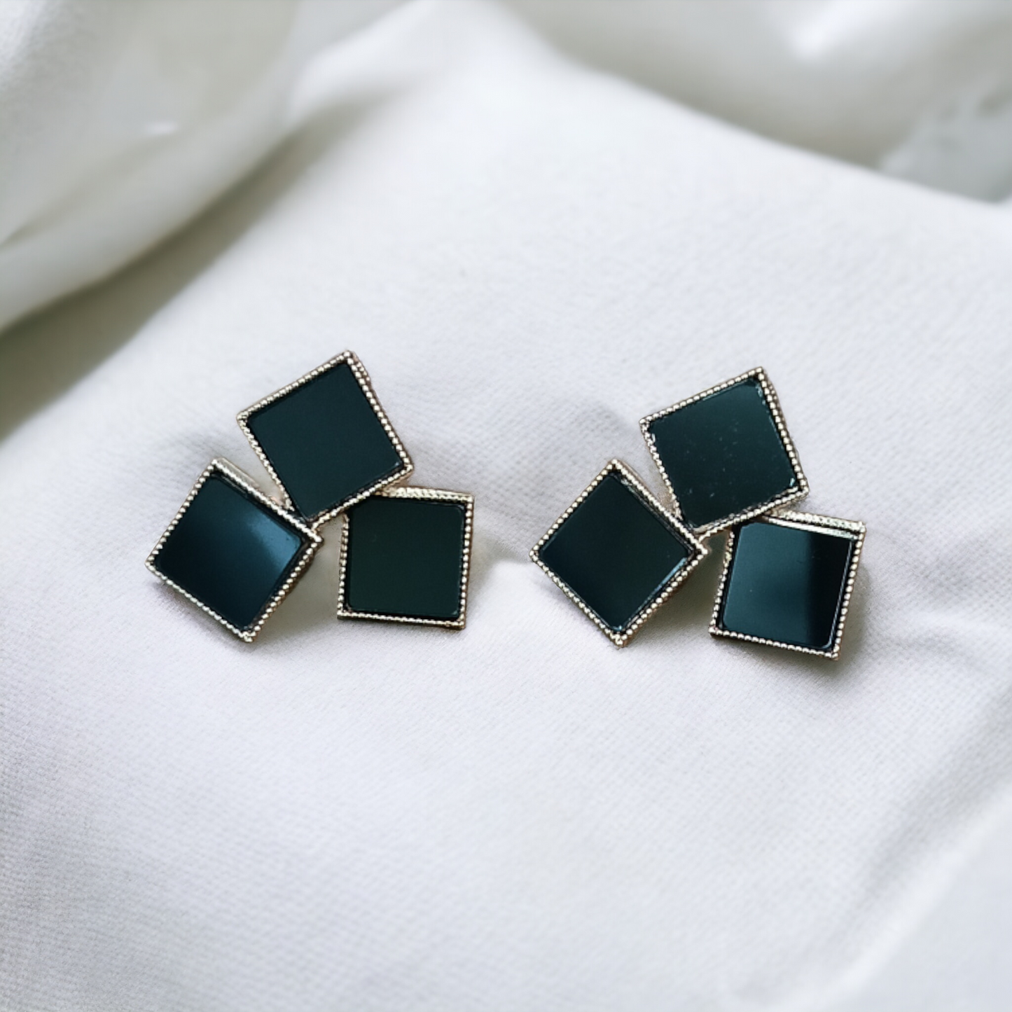 Black Stud Earrings