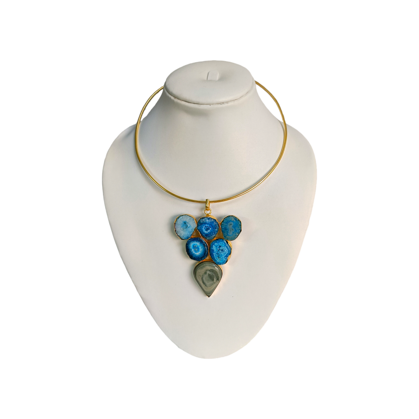 Ocean Blue Semi Precious Hasli