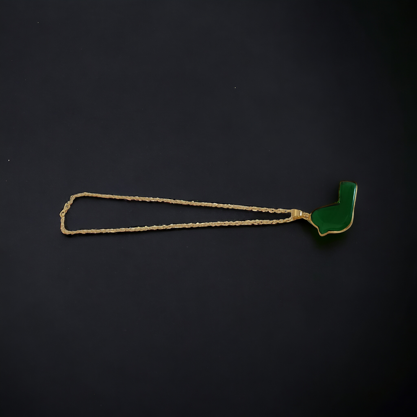 Green Key Pendent Necklace