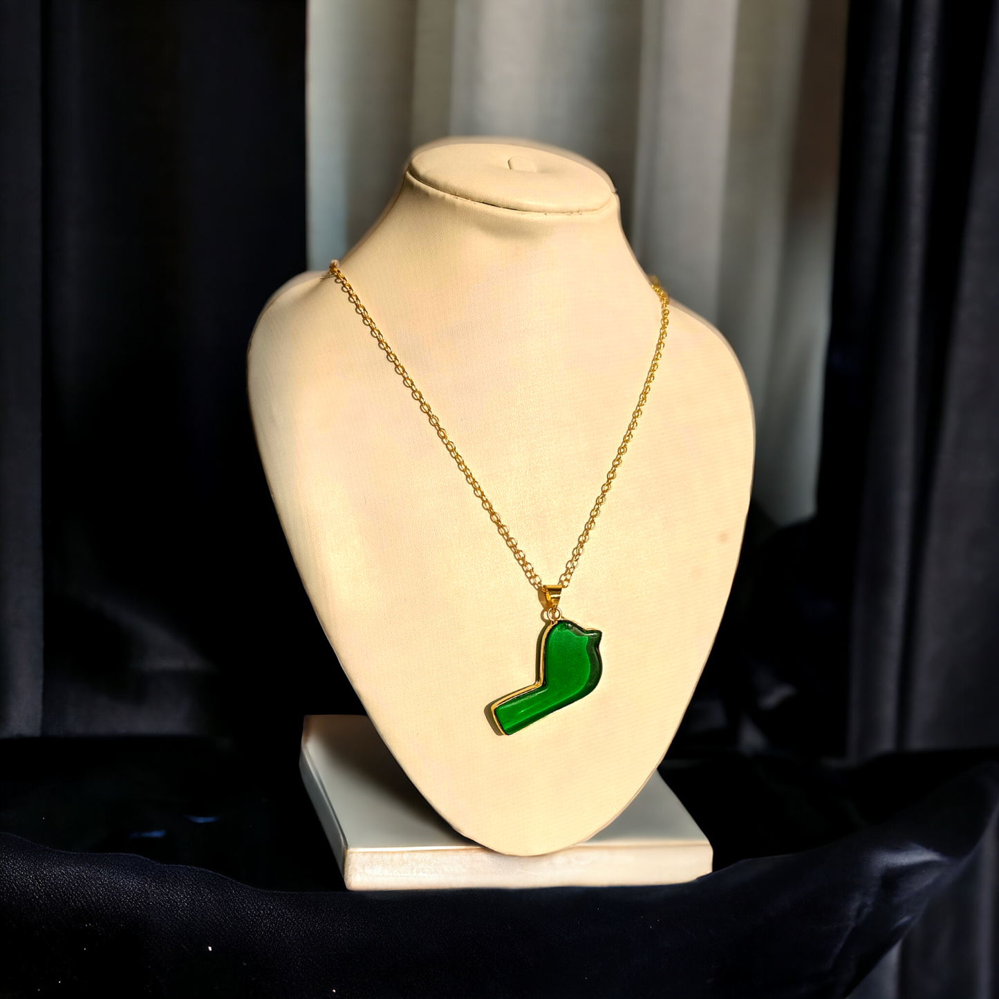 Green Key Pendent Necklace