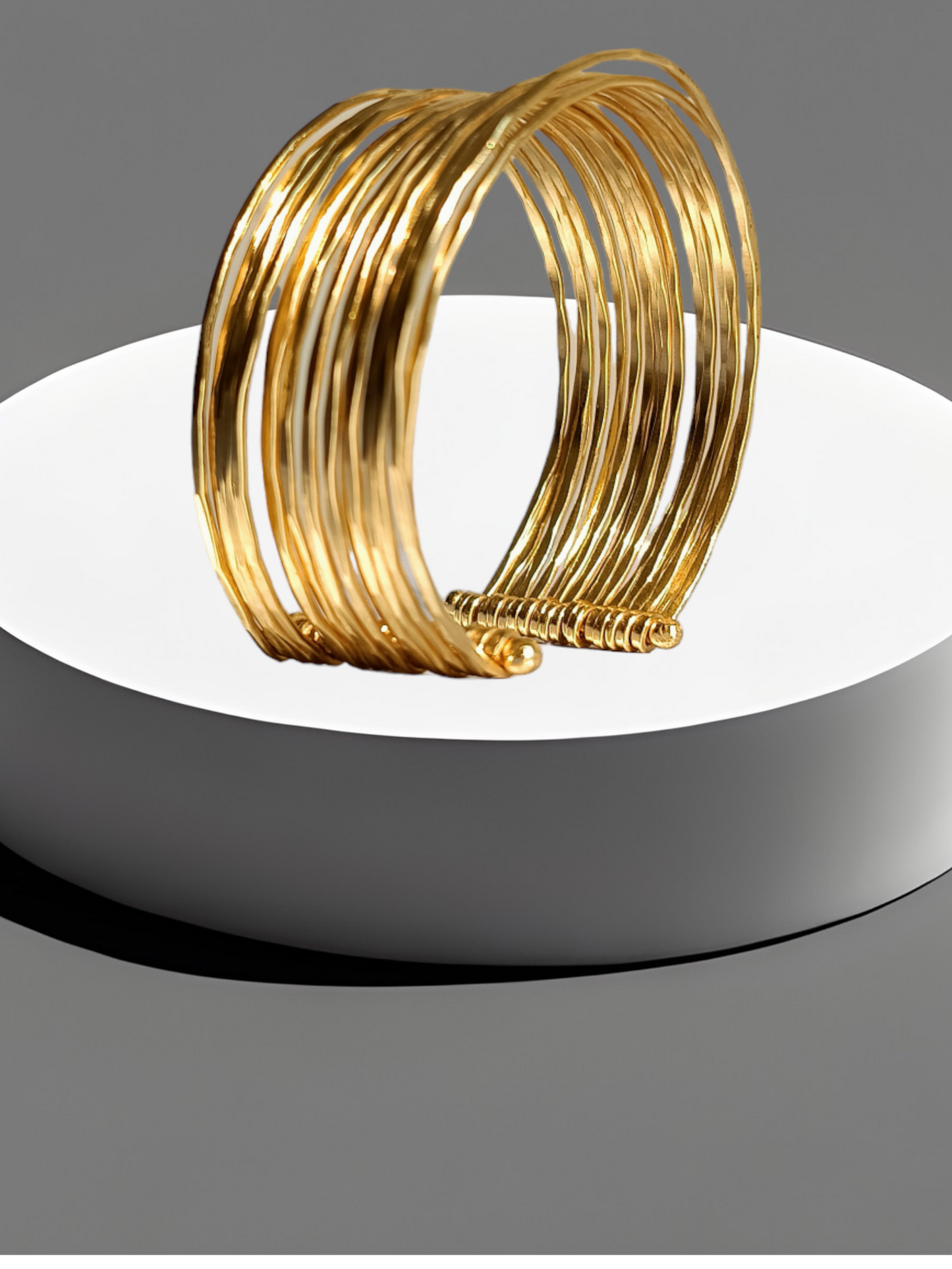 Spiral Brass Bracelet