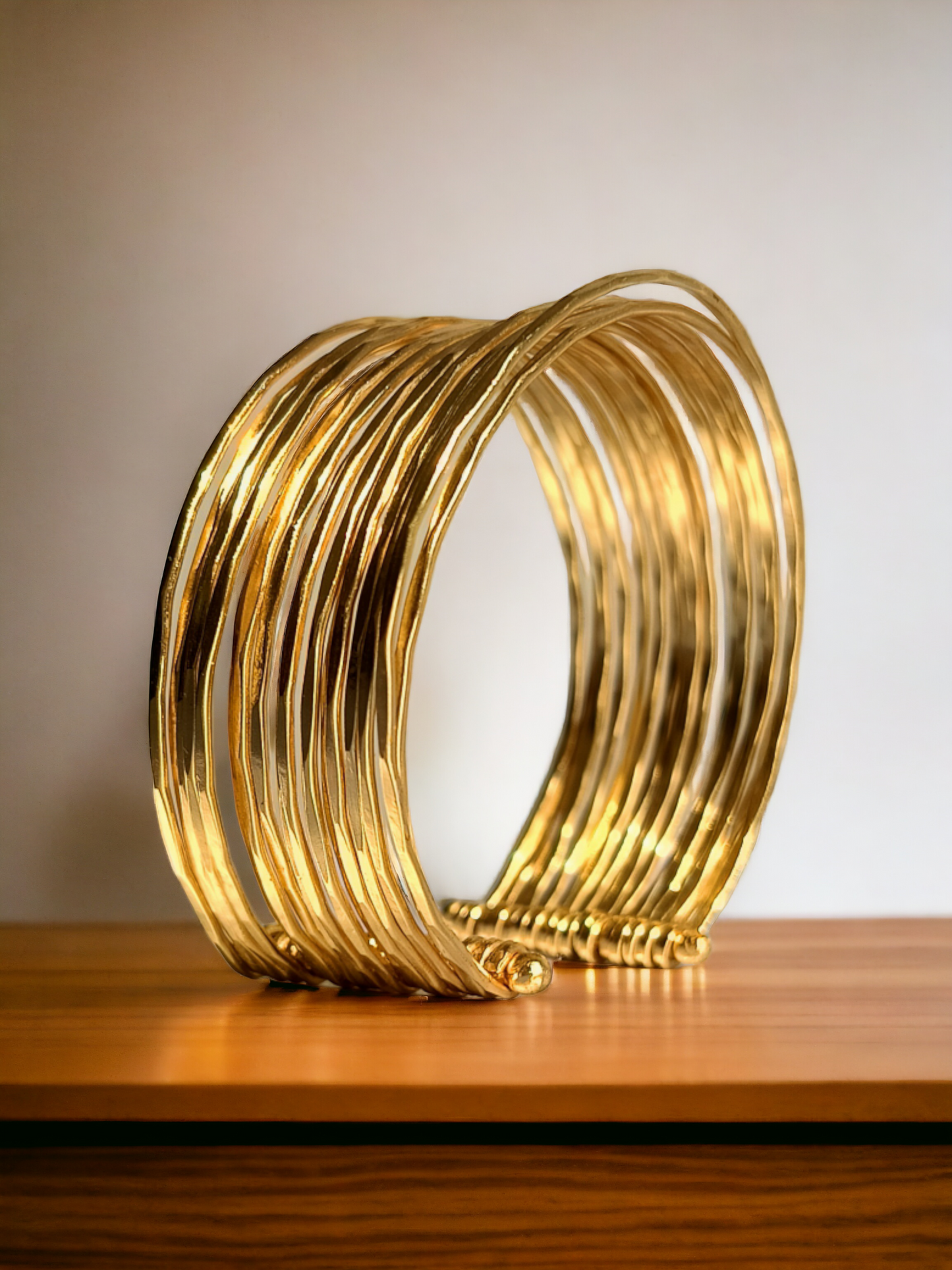 Spiral Brass Bracelet