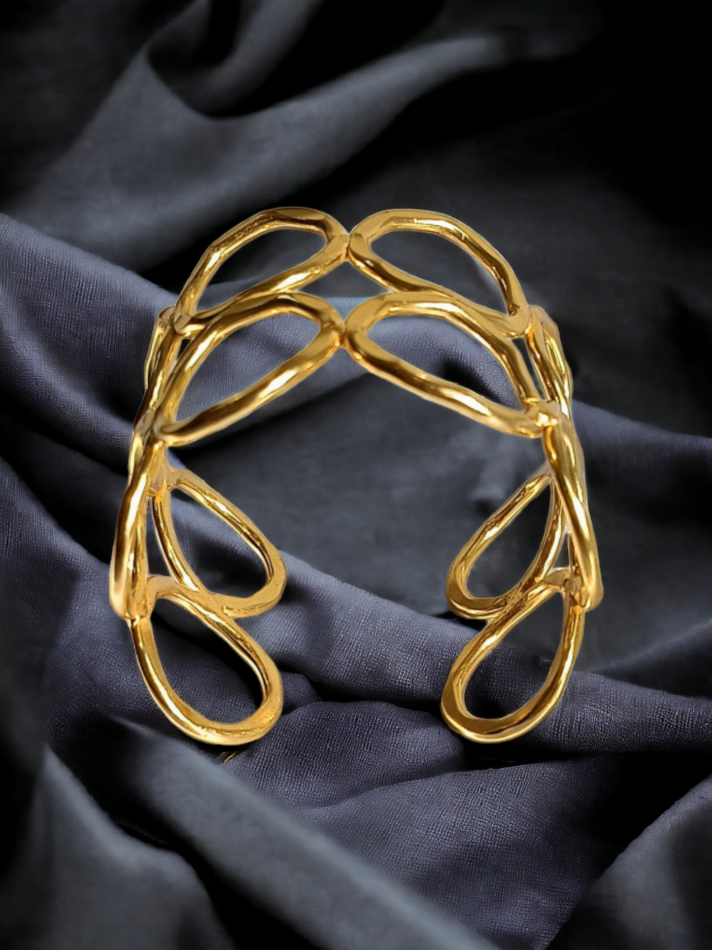 Golden Twin Cuff Bracelet