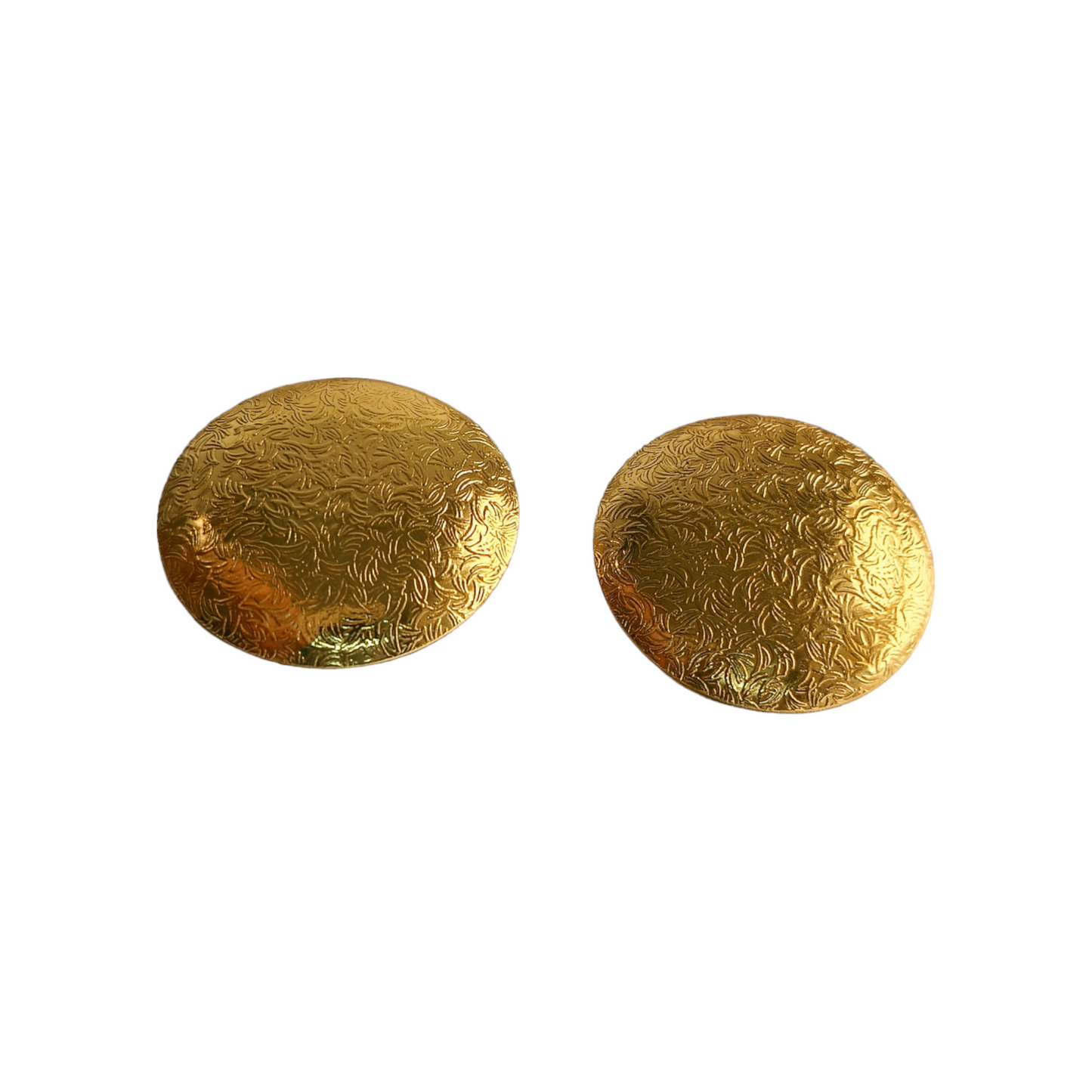 Brass Shield Earring