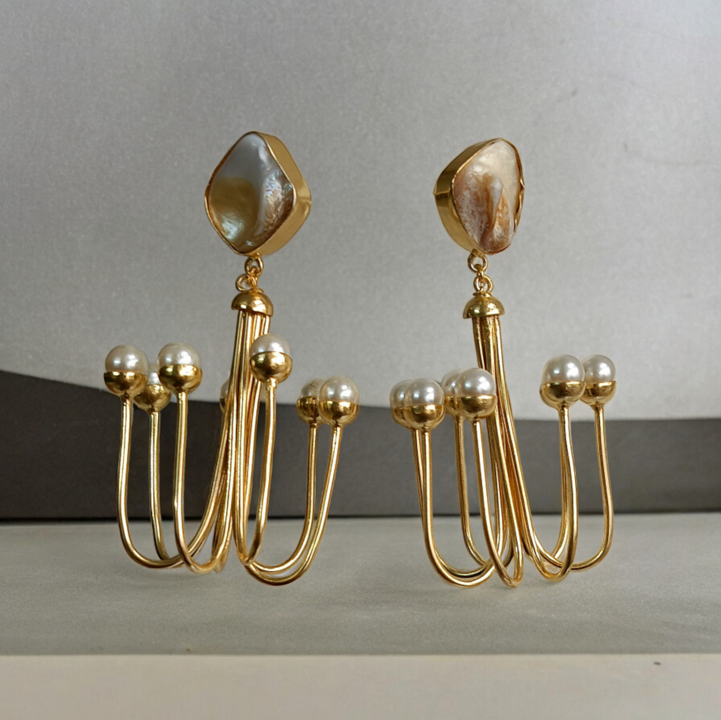 Classy Mop Golden Earring