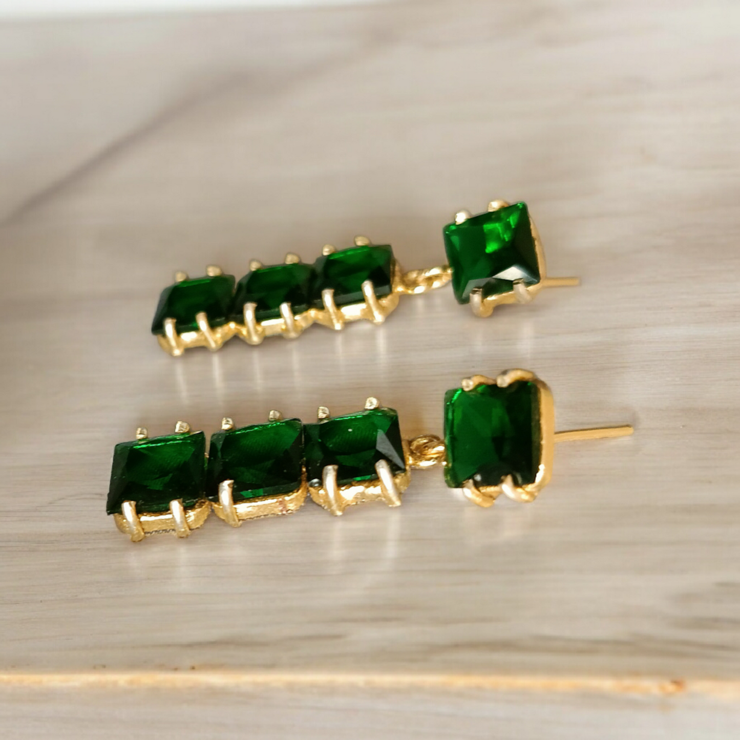 Emerald Green Earrings