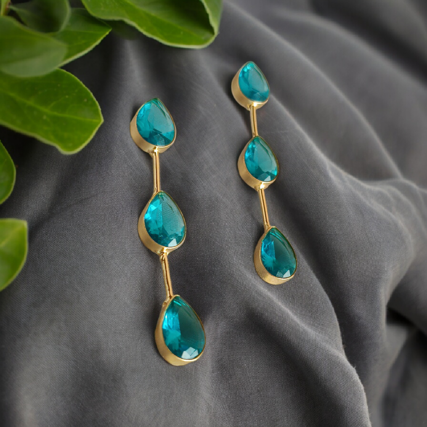 Blue Stone Dangler Earring