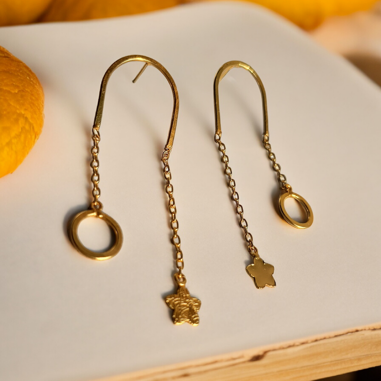 Golden Star Earring
