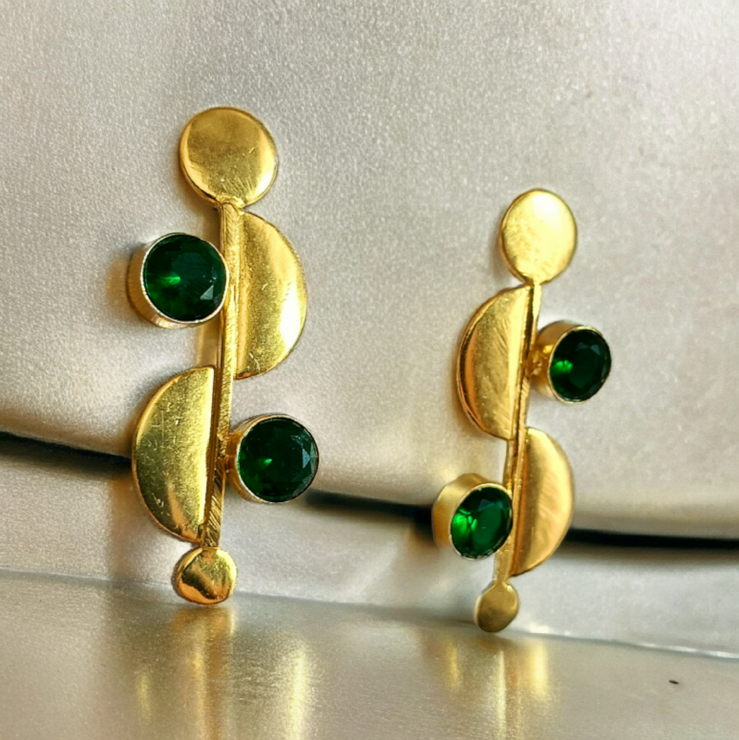 Green Drusy Earring