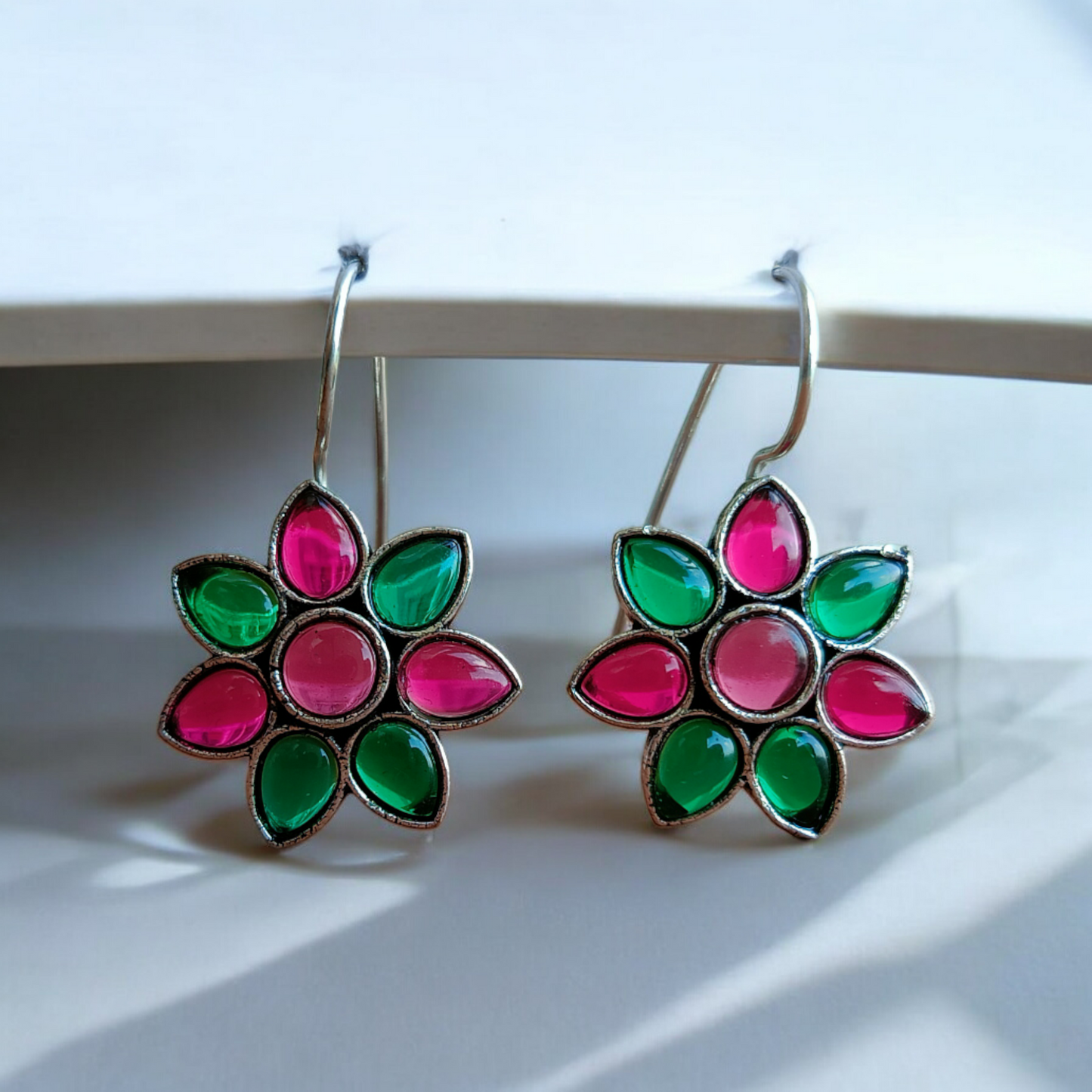 Green Ruby Earrings