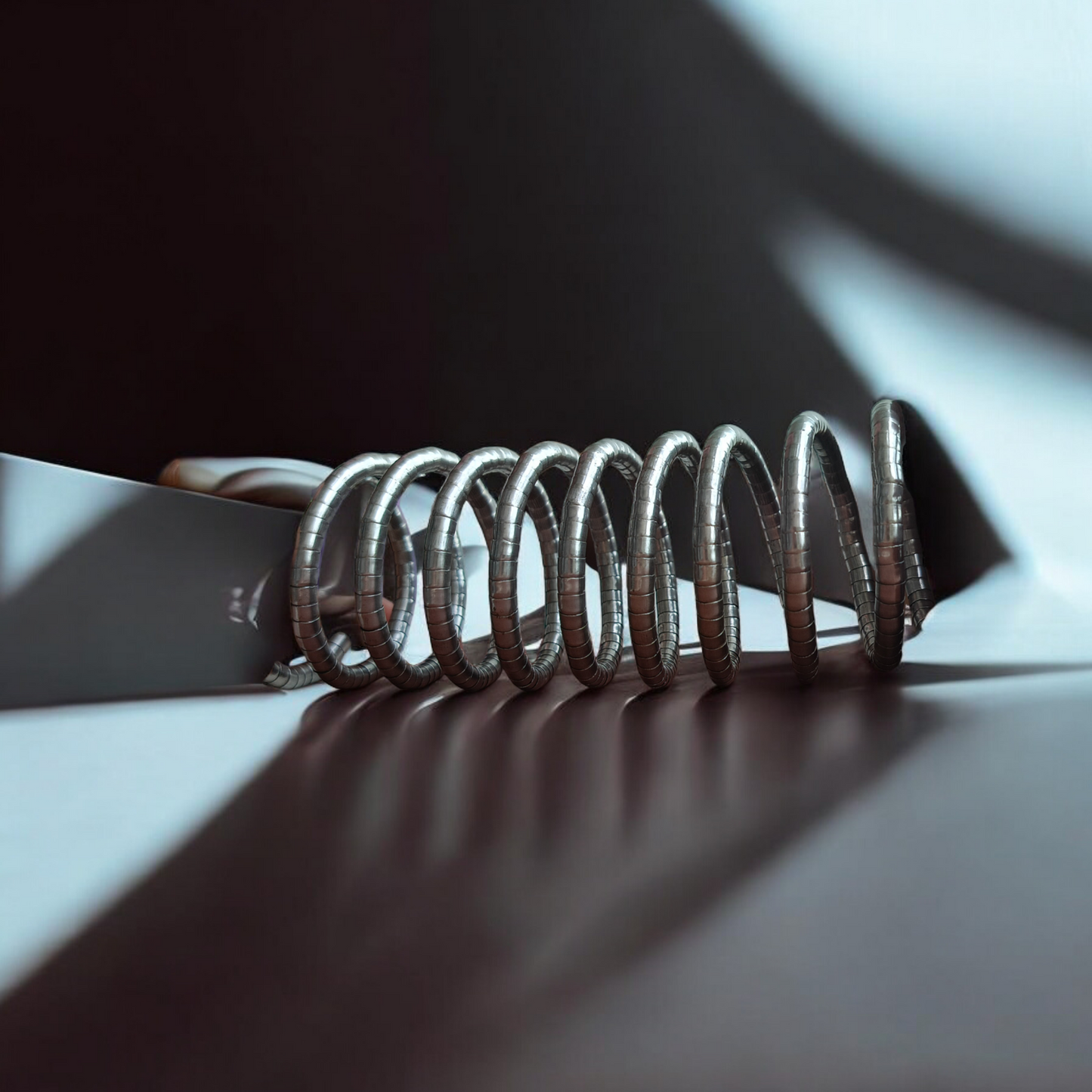 Oxidized Spring Bracelet