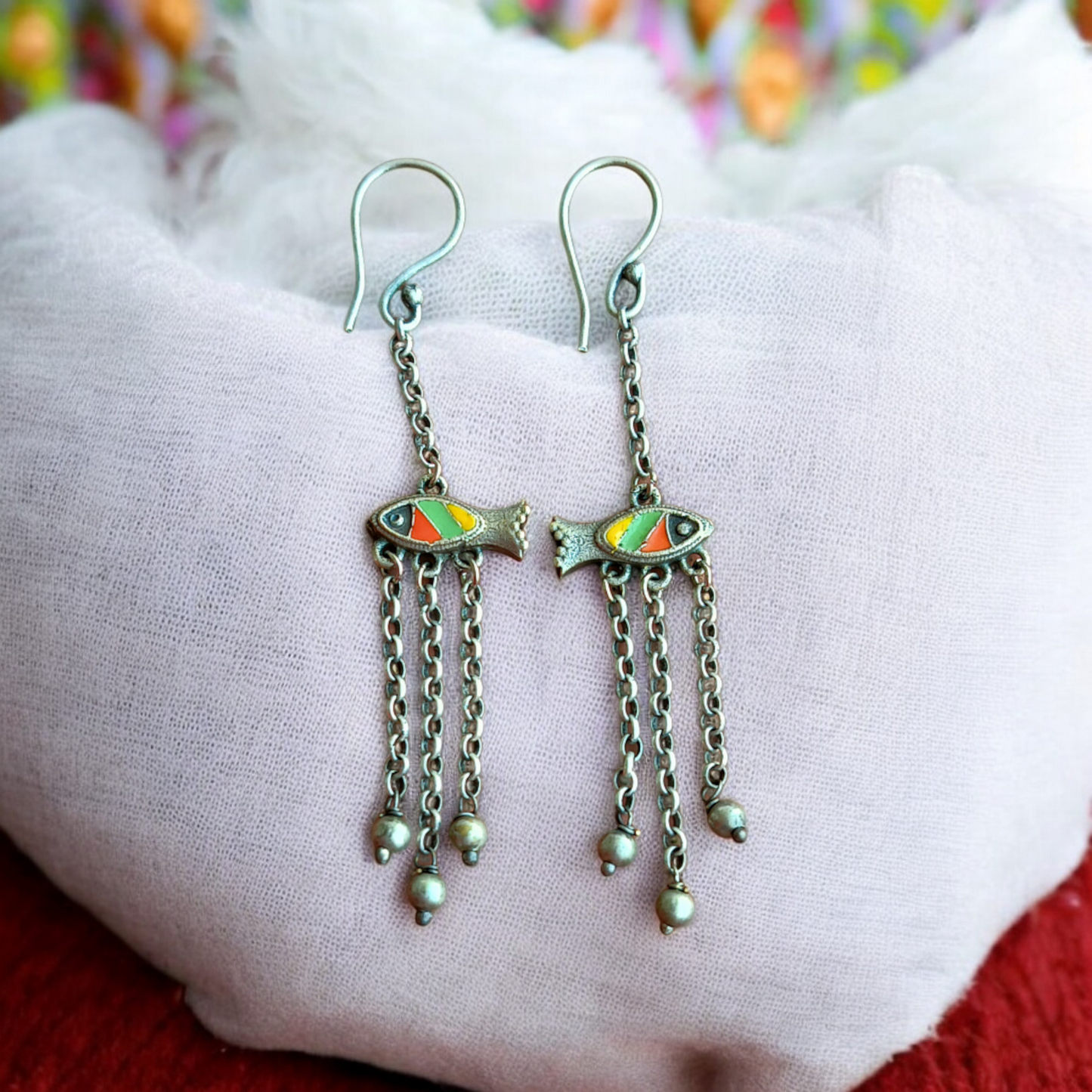 Multichain Oxidized Long Necklace Set