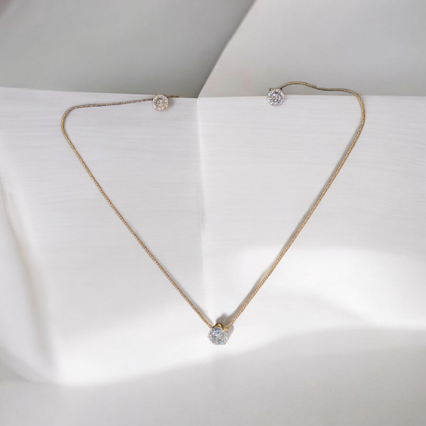 Round Solitaire Necklace
