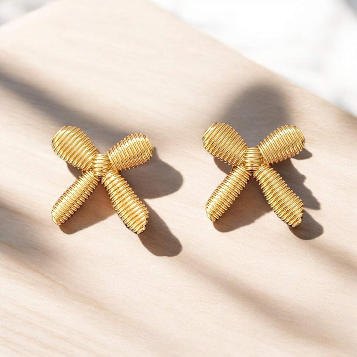 Antique Bow Stud Earrings
