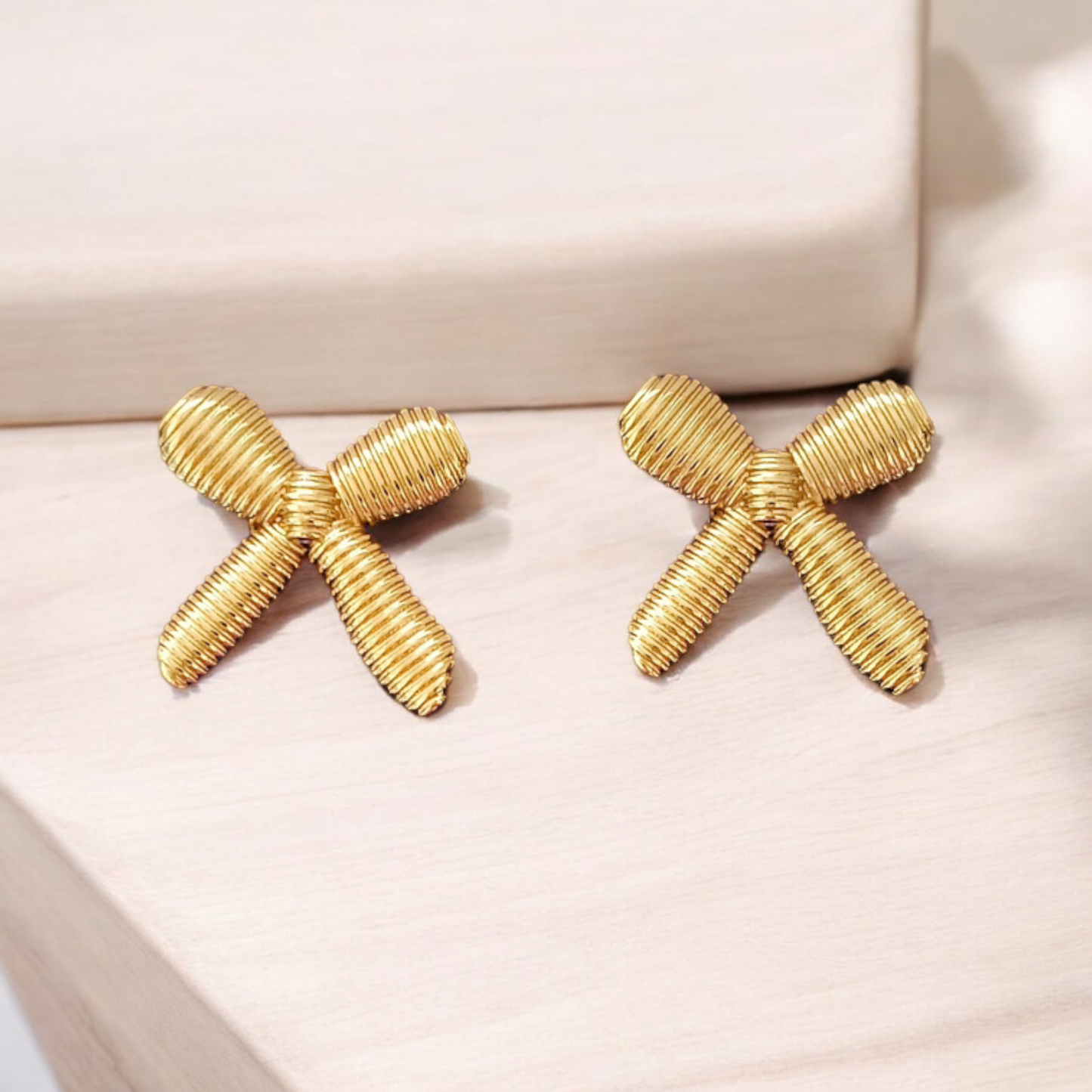 Antique Bow Stud Earrings
