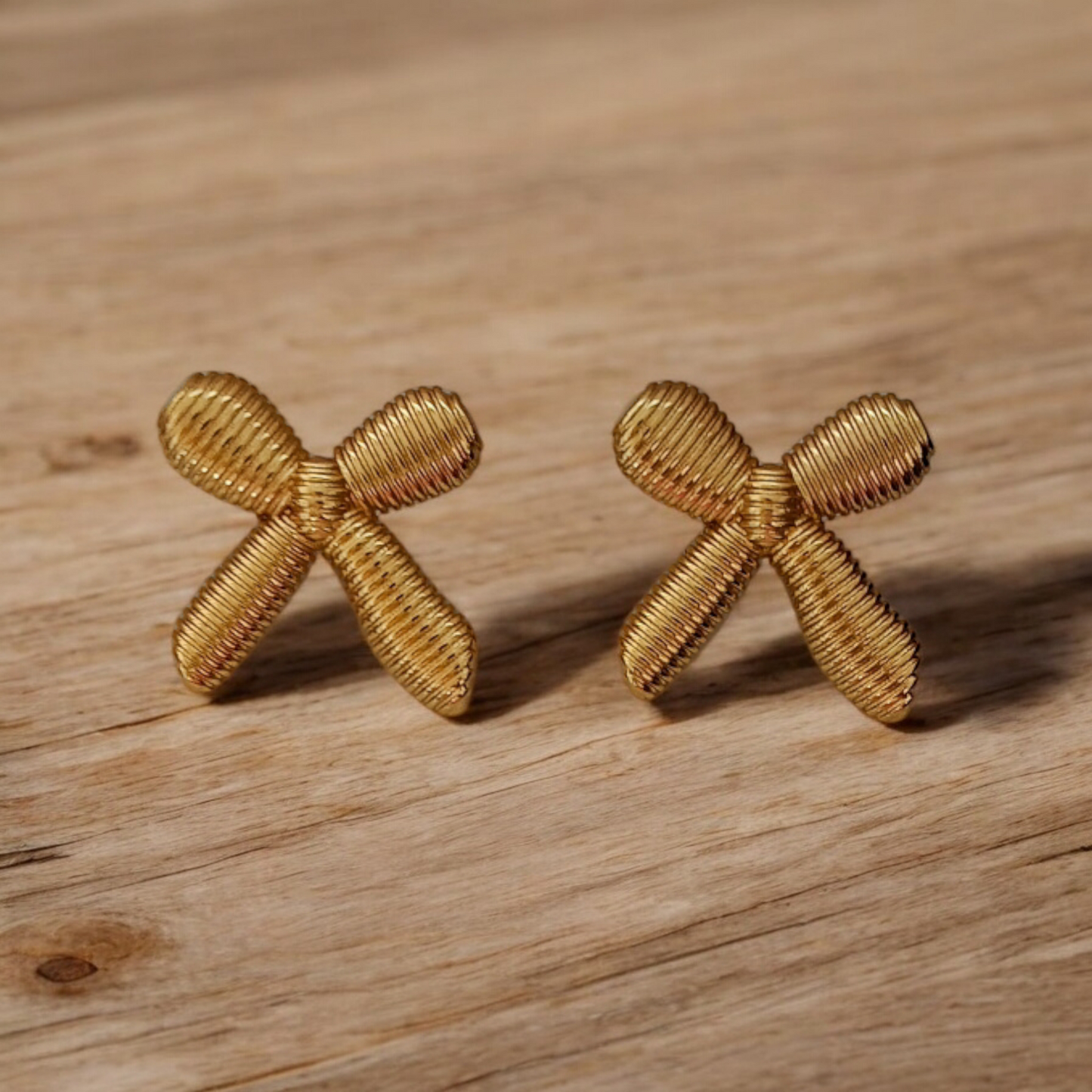 Antique Bow Stud Earrings