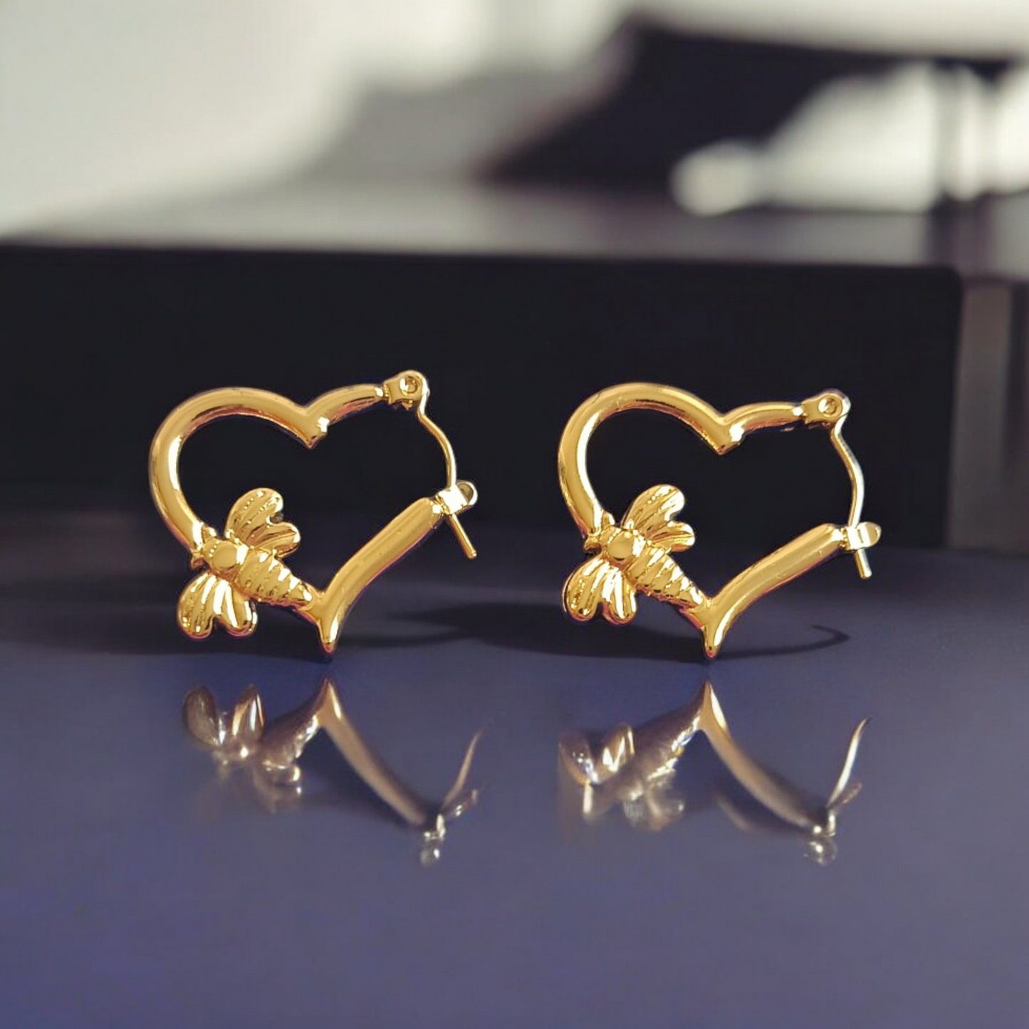 Golden Love Hoop Earrings