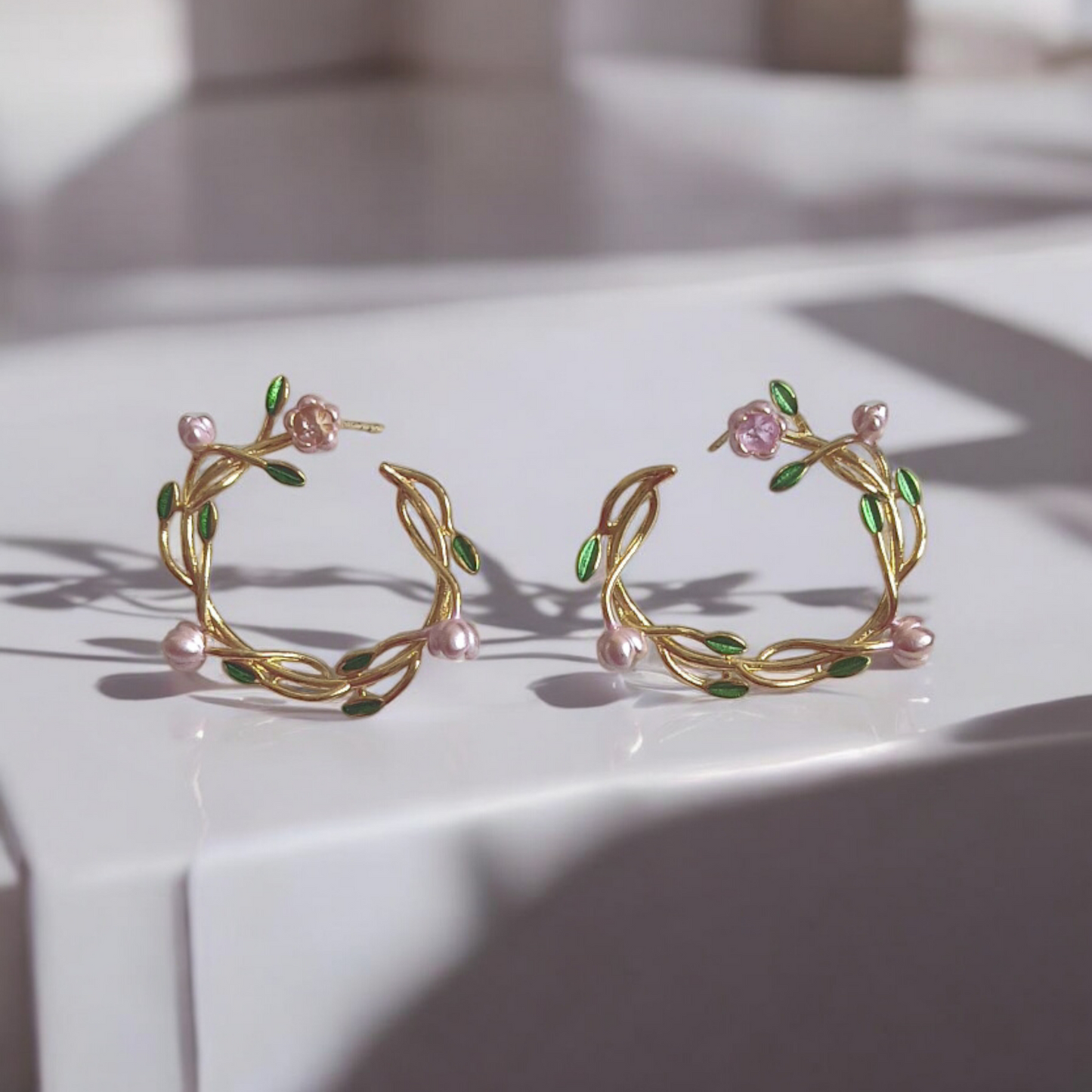 Floral Tiara Earrings