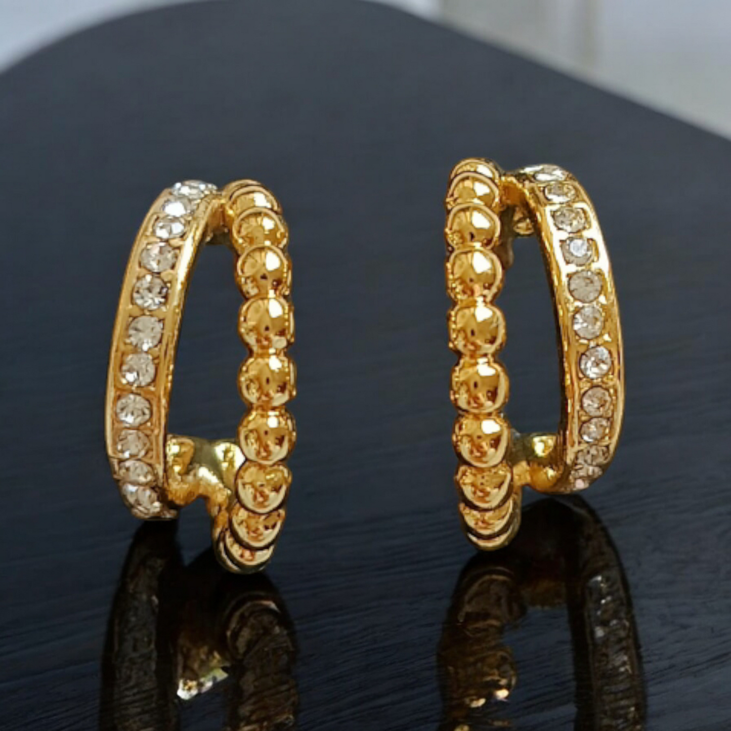 Crystal Curve Earrings