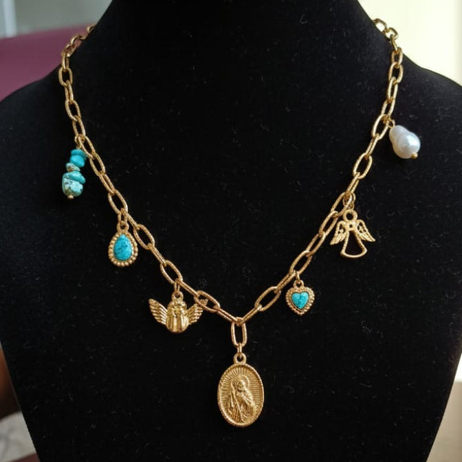 Anti-Tarnish Charm Necklace