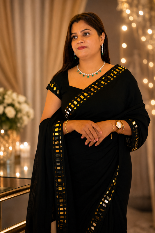 Emerald Green Diamond Necklace Set with Earrings