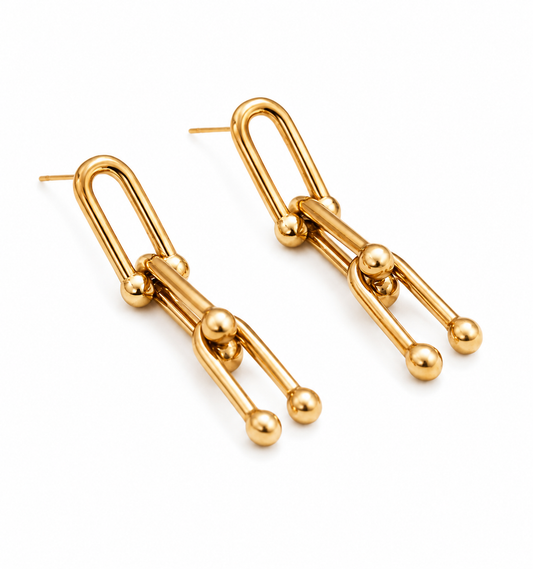 Golden Chain Earrings