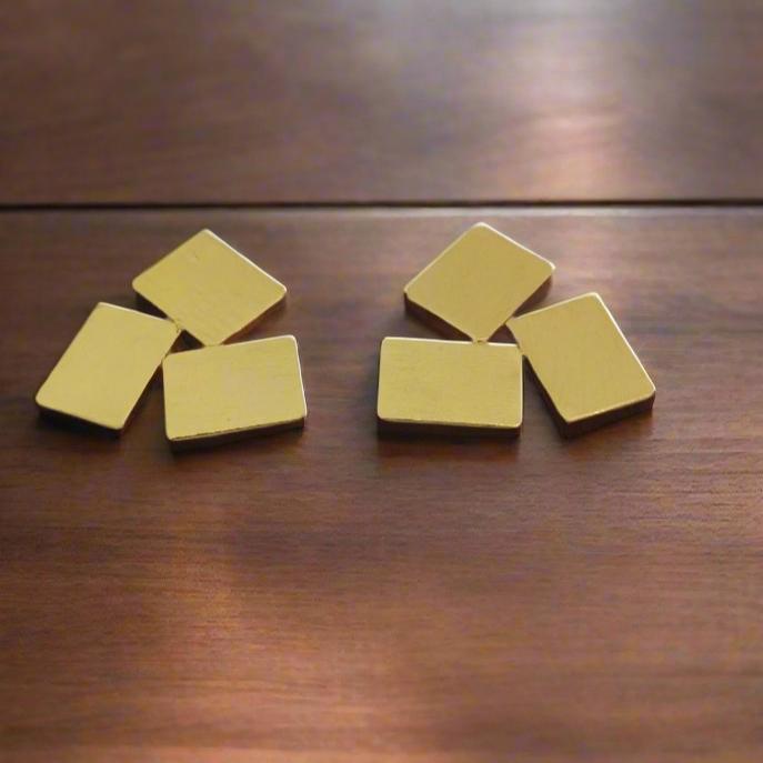 Gold-Plated Gematric Studs