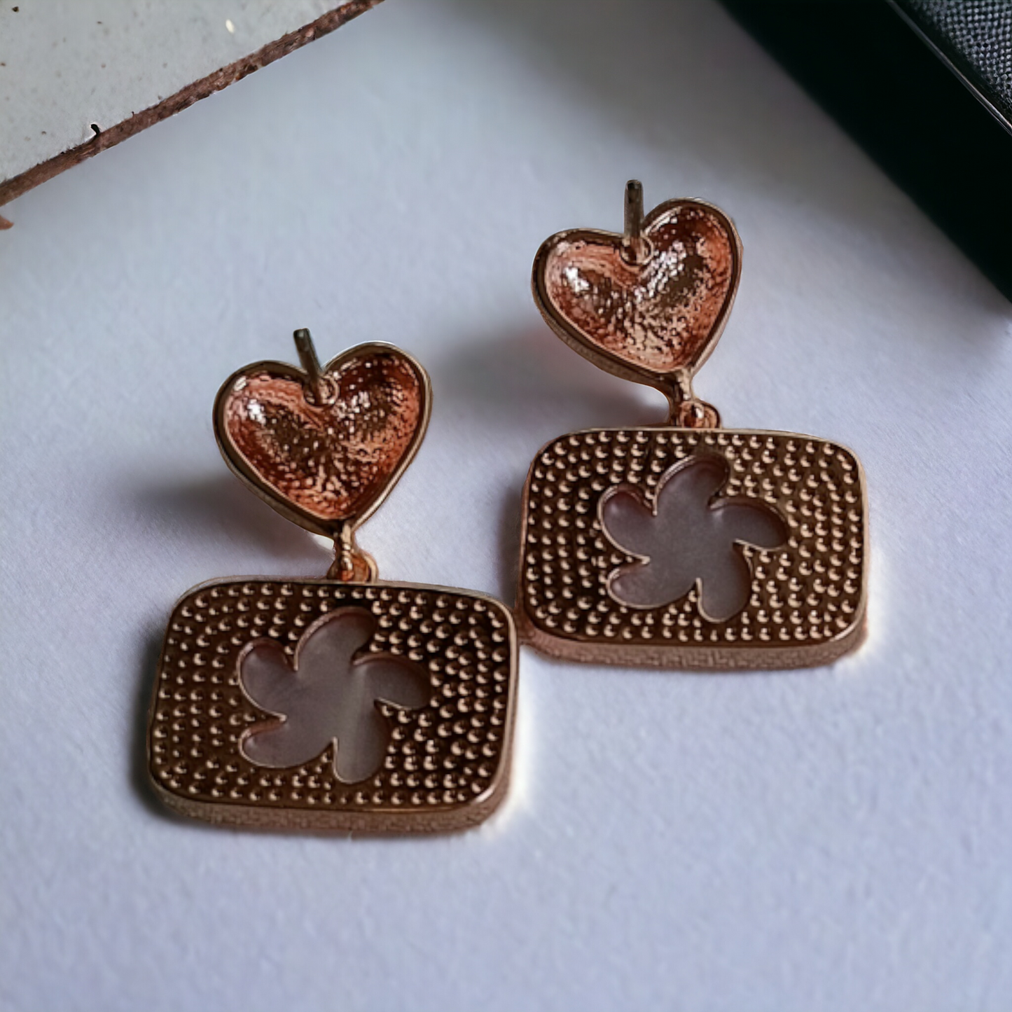 Pink Heart Earring