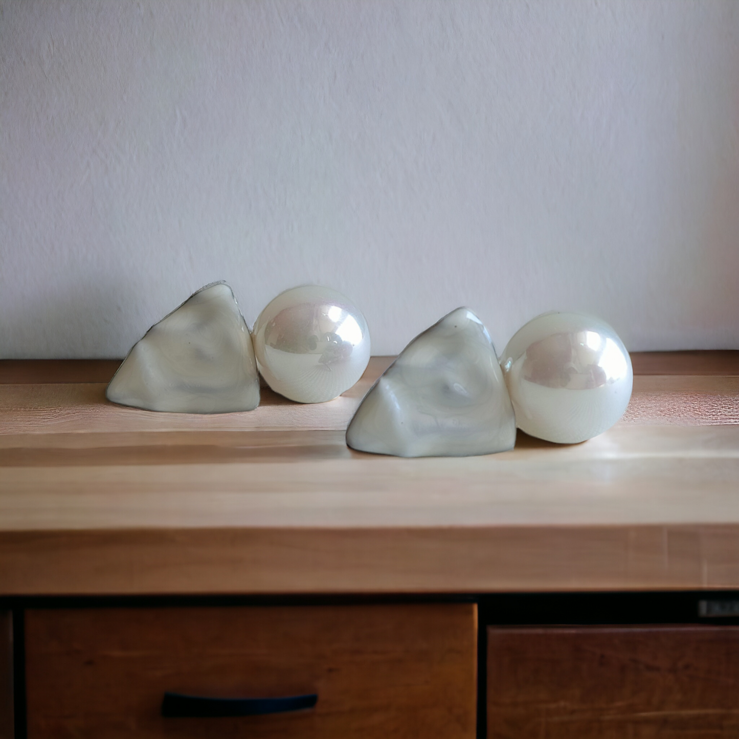 White Pearl Earrings