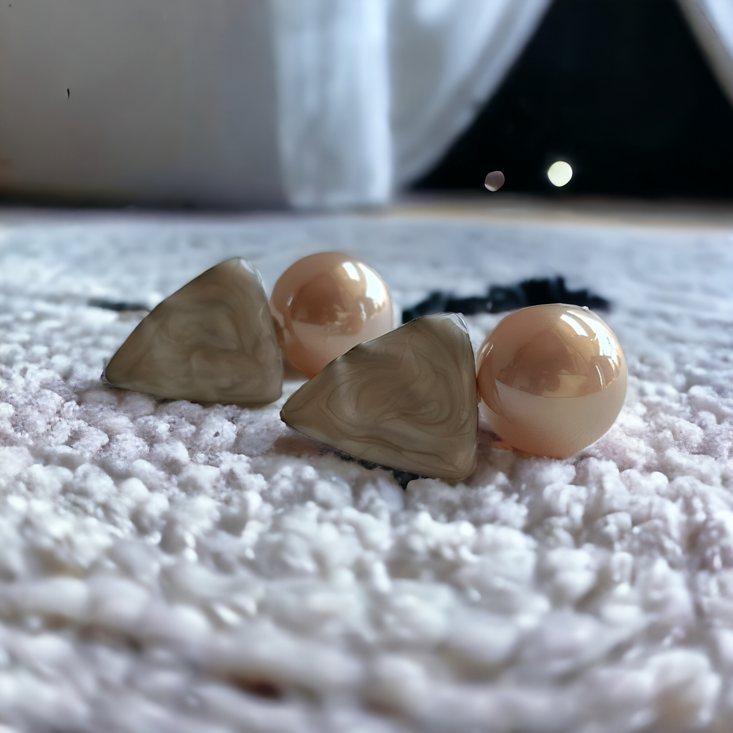Pink Pearl Earrings