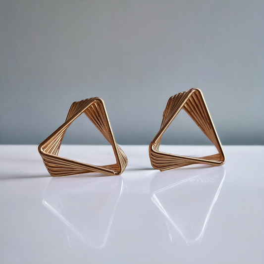 Golden Triangle Earrings
