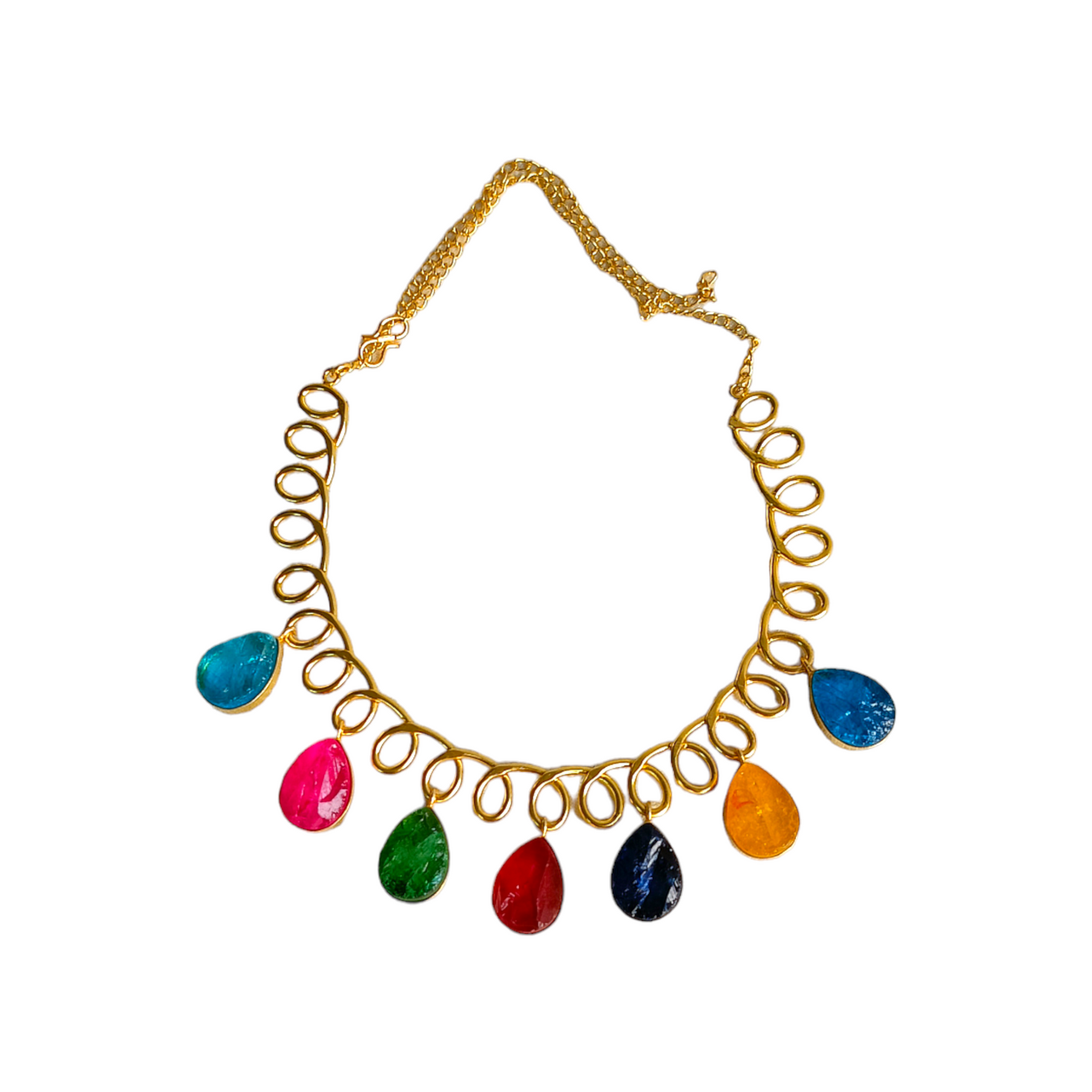 Multi-colour Semi Precious Stones Hasli