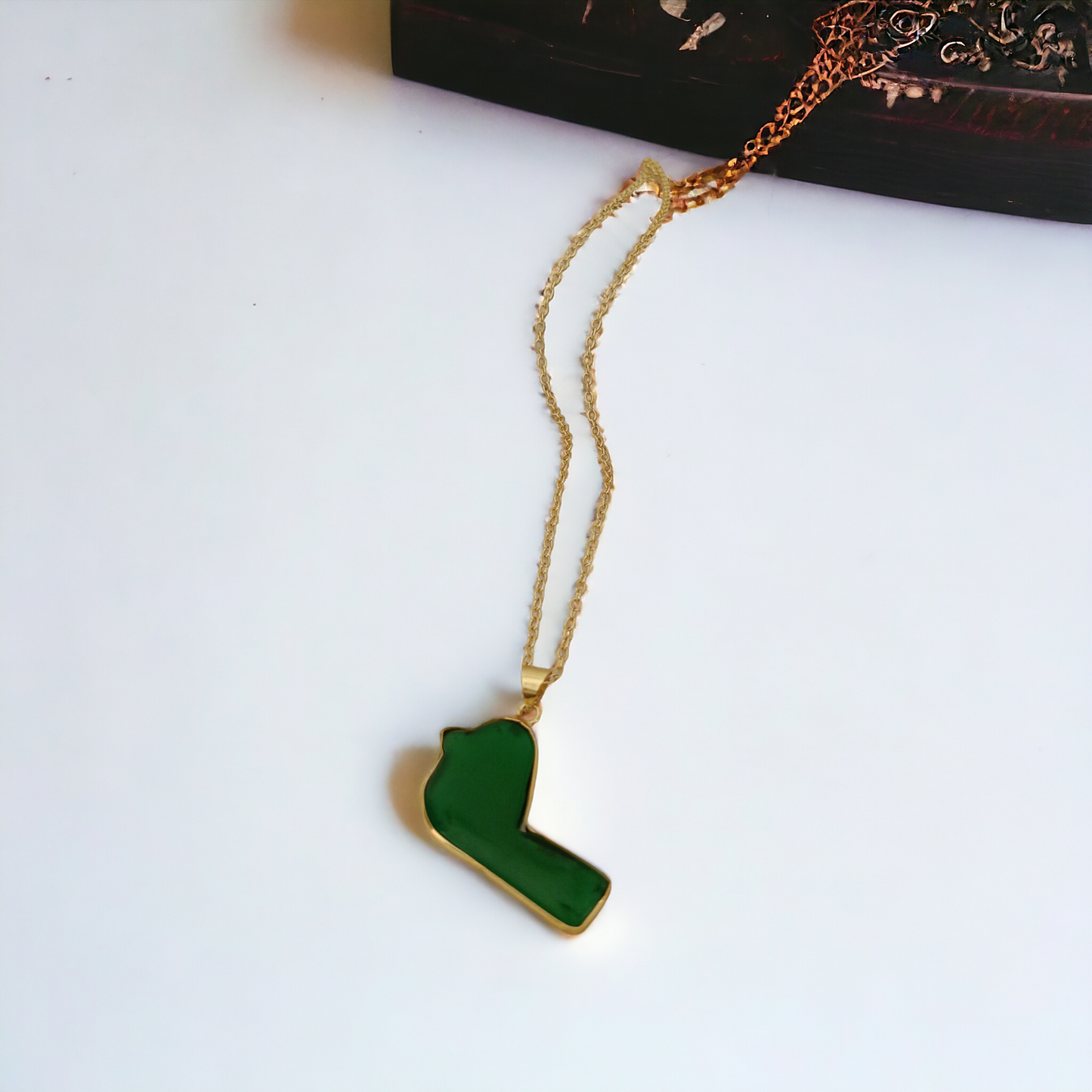 Green Key Pendent Necklace