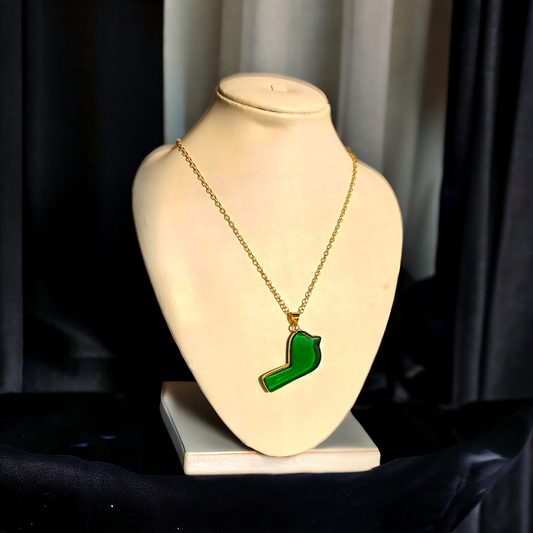 Green Key Pendent Necklace