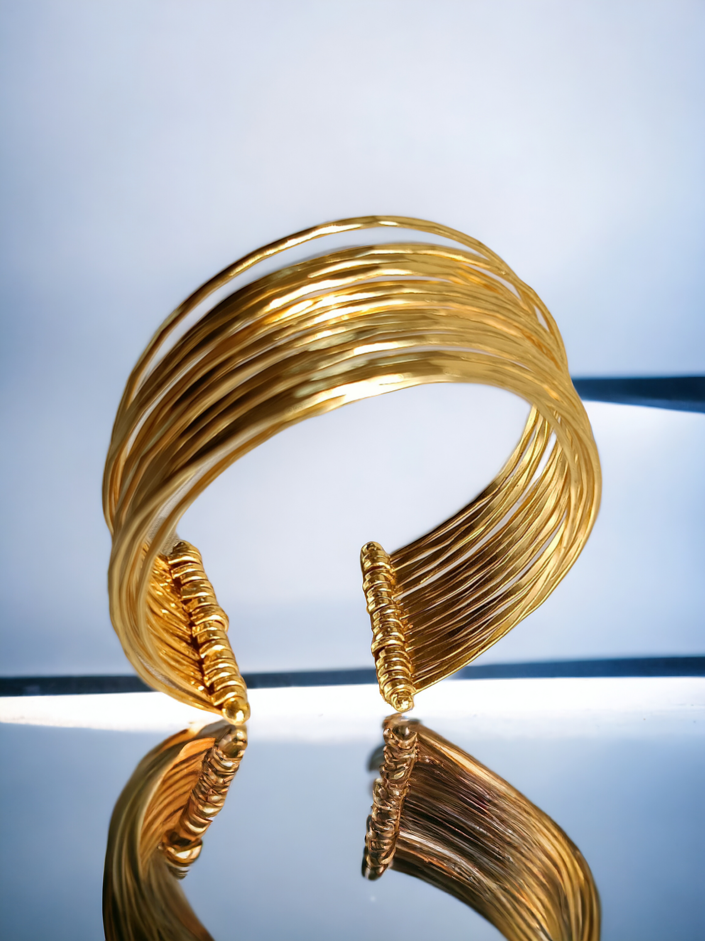Spiral Brass Bracelet