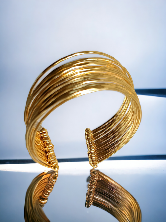 Spiral Brass Bracelet