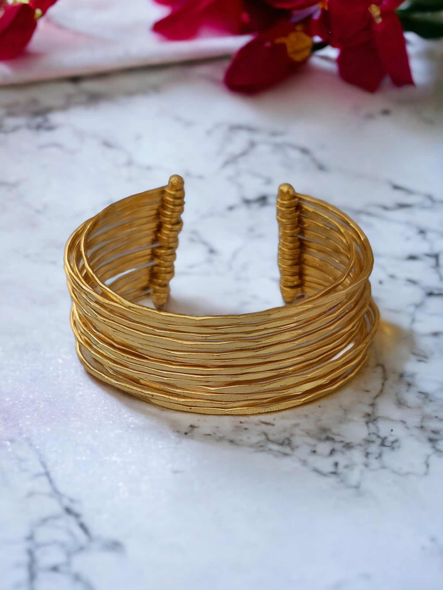 Spiral Brass Bracelet