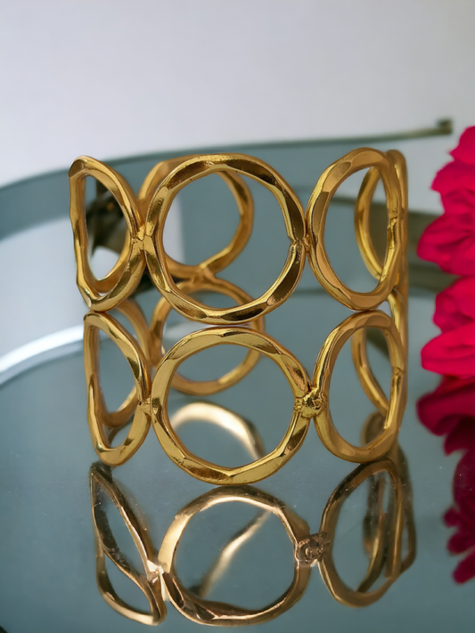 Golden Twin Cuff Bracelet