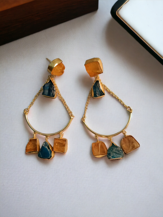 Drusy Stone Statement Earring