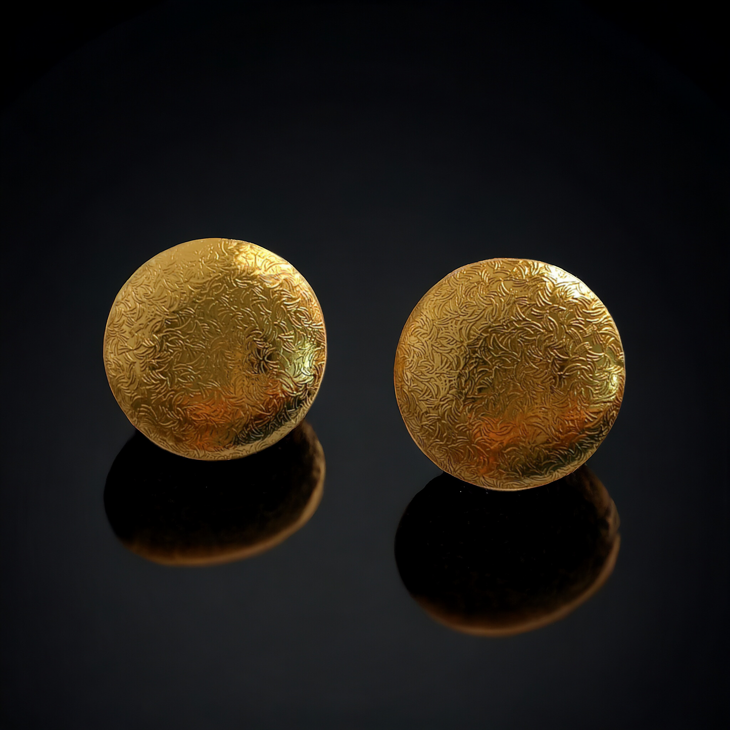 Brass Shield Earring