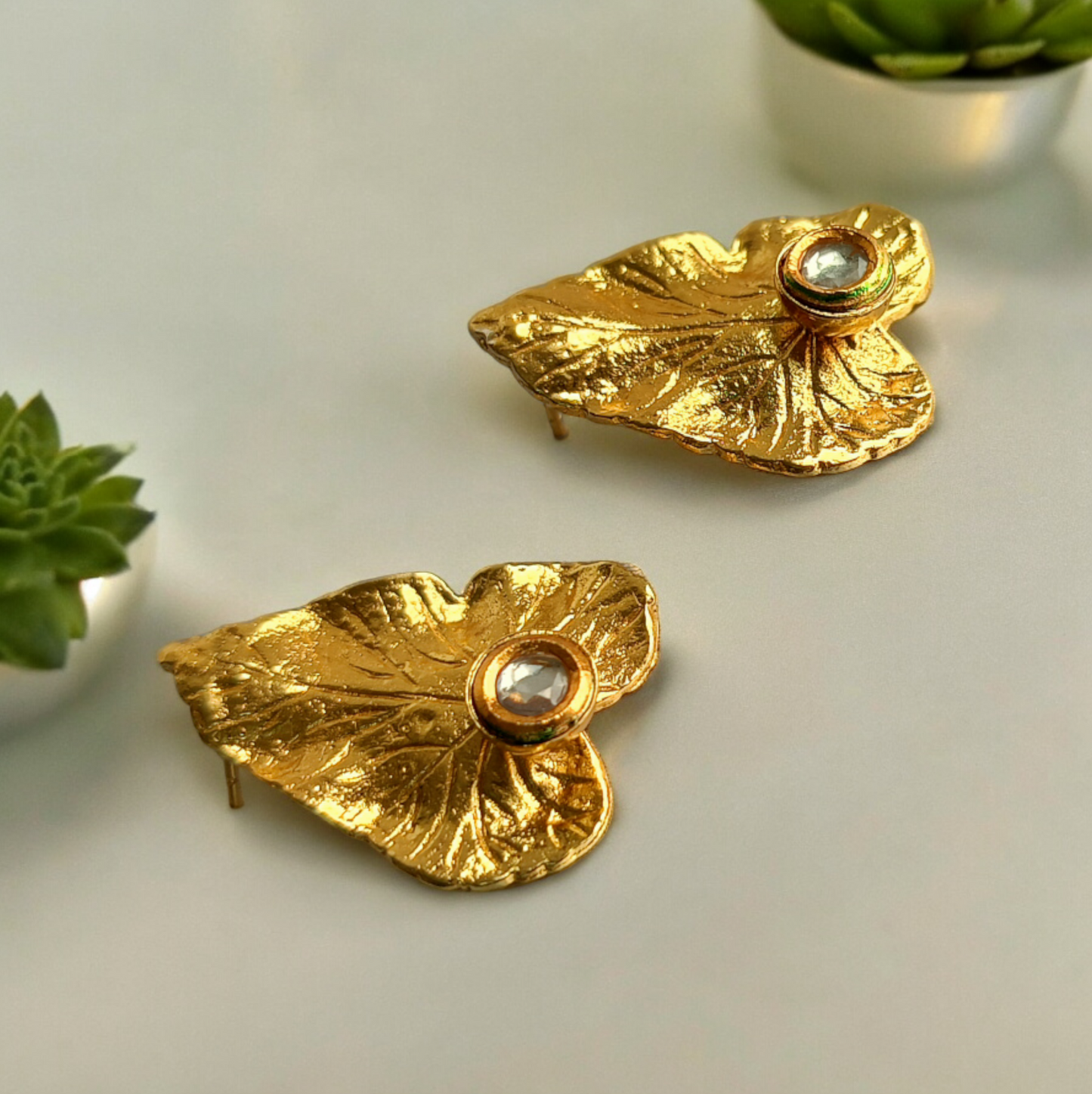 Vintage Leaf Earring