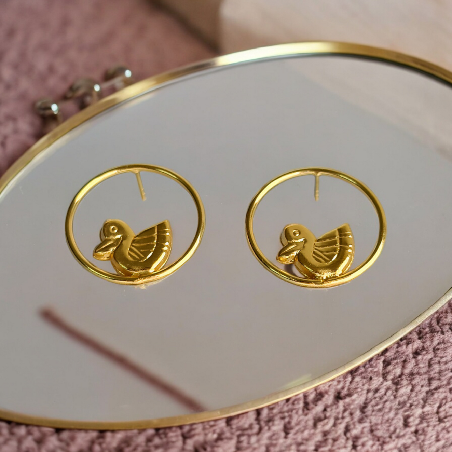 Bird Brass Stud