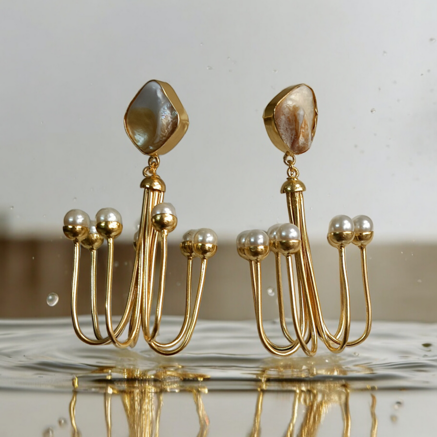 Classy Mop Golden Earring