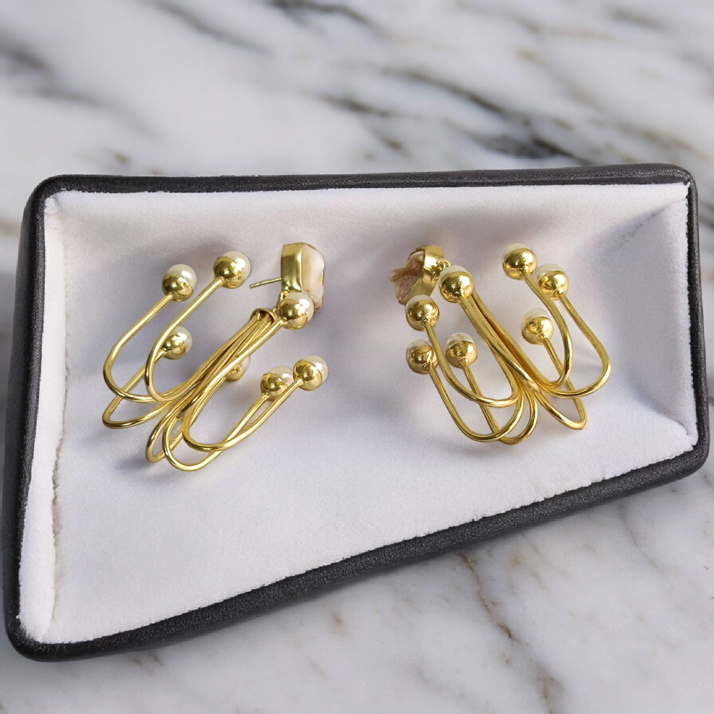 Classy Mop Golden Earring
