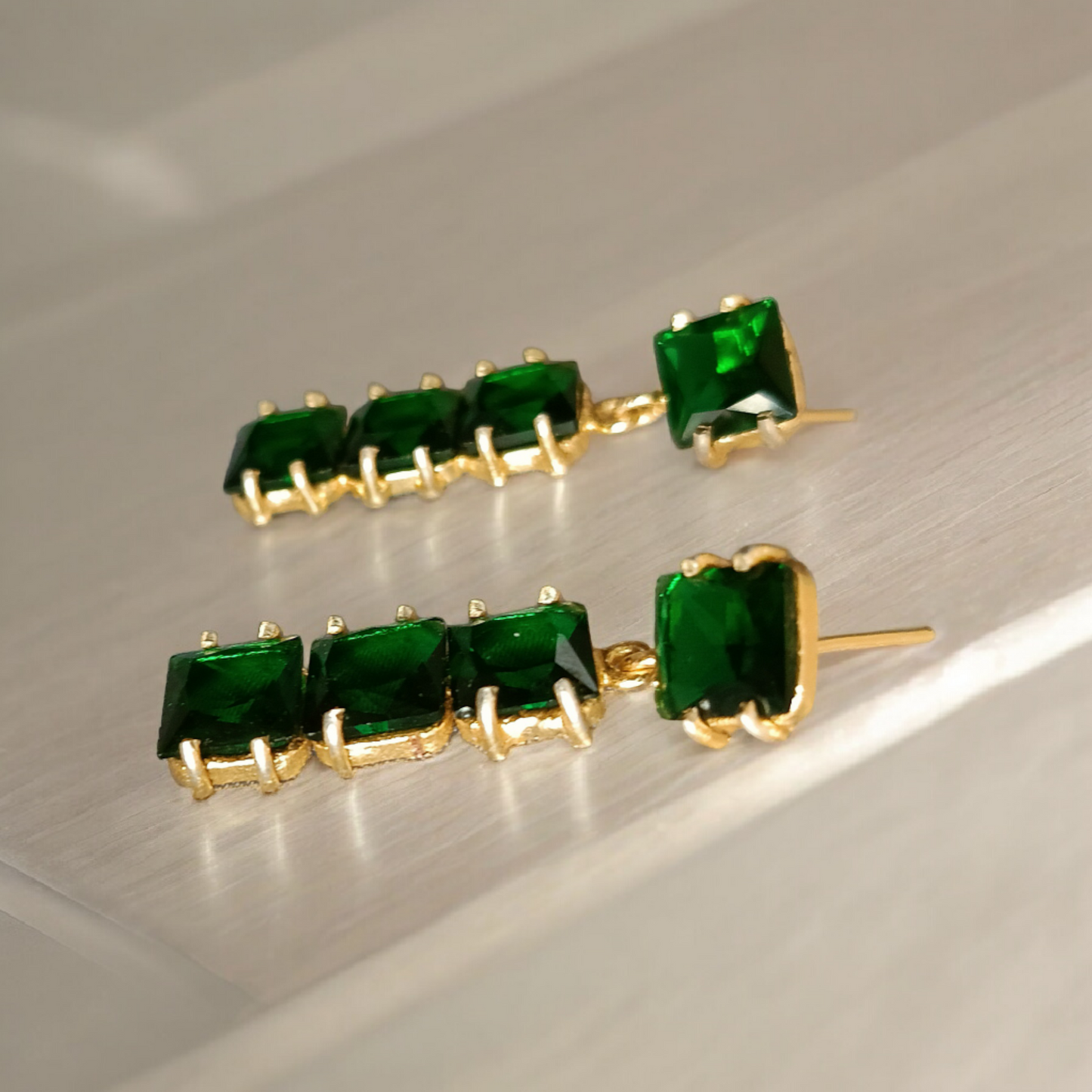 Emerald Green Earrings