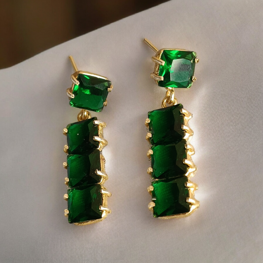 Emerald Green Earrings