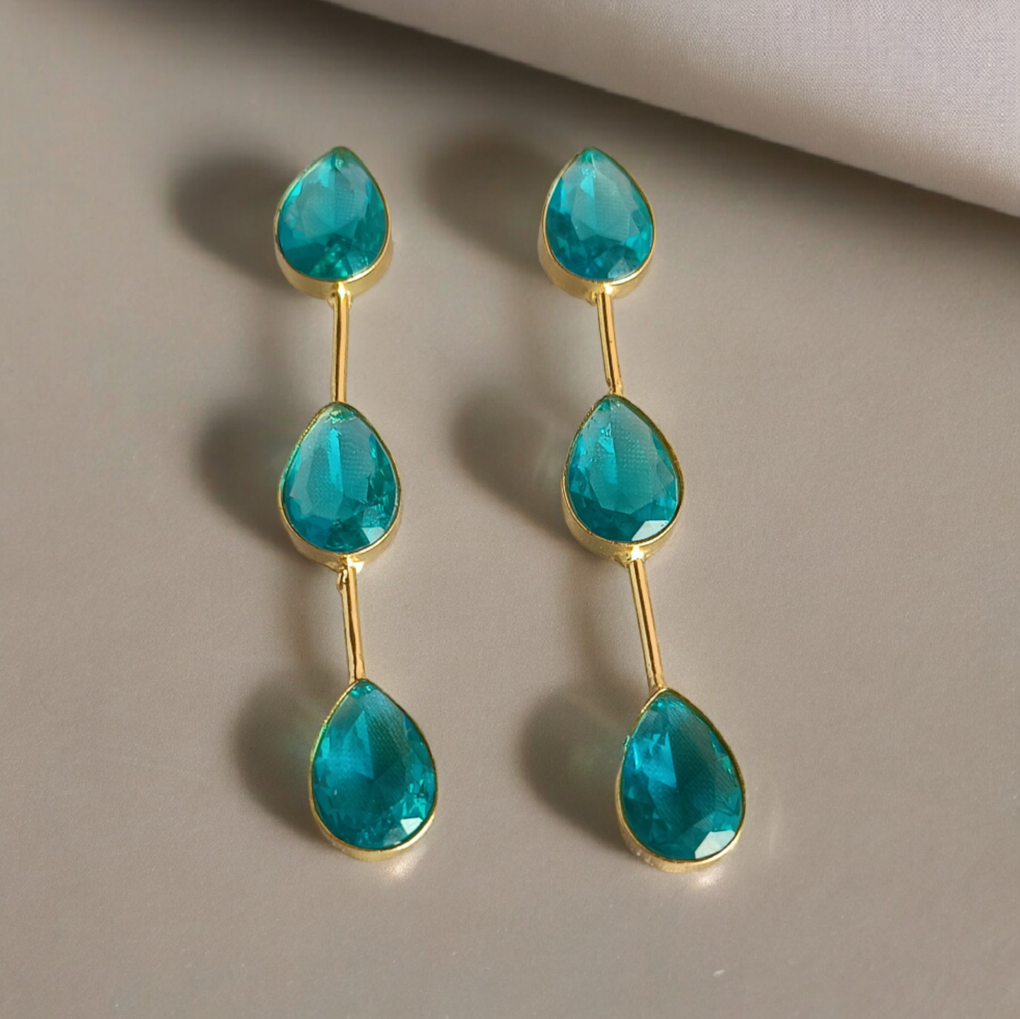 Blue Stone Dangler Earring