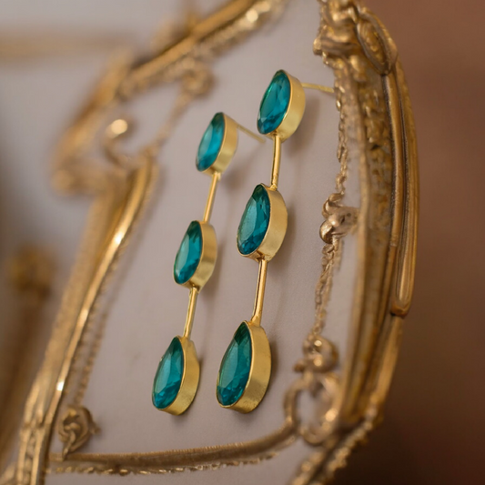 Blue Stone Dangler Earring