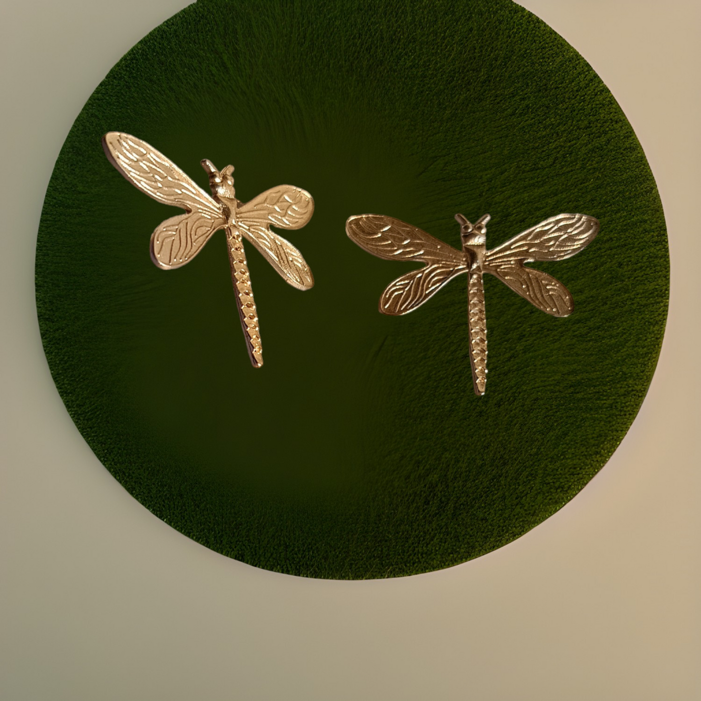 Golden Dragonfly Earrings